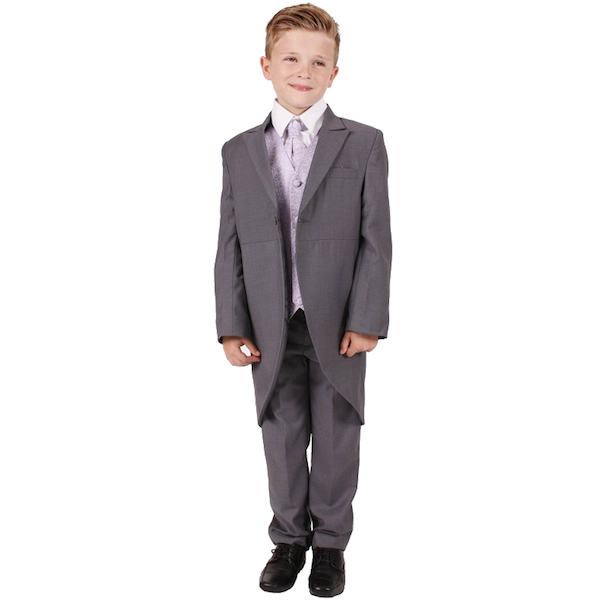 Boys grey hot sale suit jacket